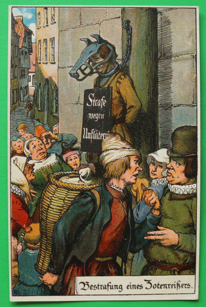 AK Nürnberg / 1904-1910 / Litho / Mittelalter Strafen / Zotenreissen / Künstler Karten Ad J